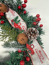 Load image into Gallery viewer, Christmas Wreath! Xmas Decor Festive Season.Green w/Red Berries, Pine Cones & Car