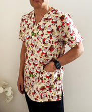 Load image into Gallery viewer, Unisex Christmas Printed Scrubs - Beige