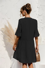 Load image into Gallery viewer, Short Sleeve Dress - Black
