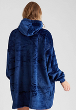 Load image into Gallery viewer, Oversized Blanket Hoodies - Navy
