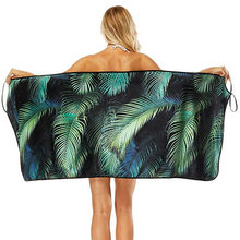Load image into Gallery viewer, Beach Towel Wrap &#39;Sand Free&#39; - Ferns
