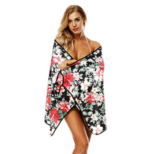 Load image into Gallery viewer, Beach Towel Wrap &#39;Sand Free&#39; - Floral
