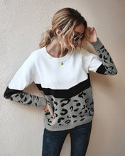 Load image into Gallery viewer, Leopard Sweater - Grey
