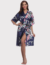 Load image into Gallery viewer, Japanese Inspired Kimono - Navy
