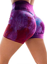 Load image into Gallery viewer, Scrunch Shorts - Tie Dye - Pink/Purple
